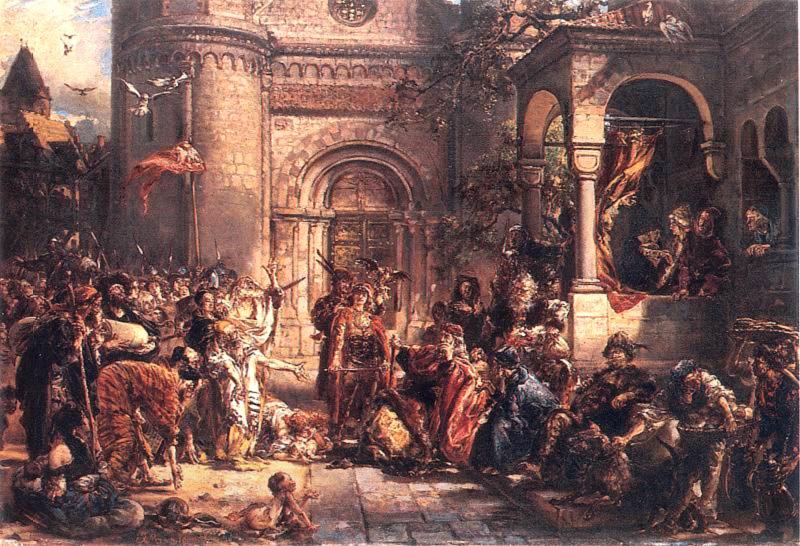 Jan Matejko Reception of the Jews A.D. 1096. oil painting picture